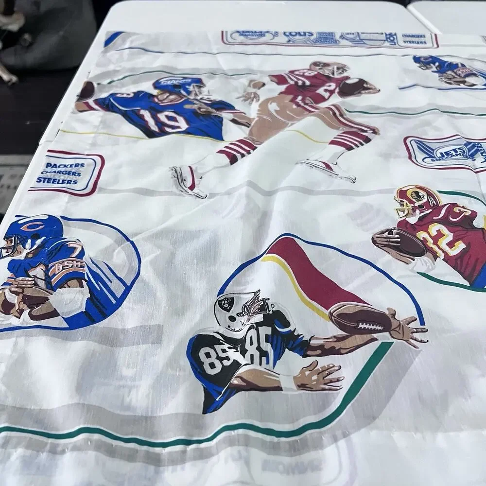 Vintage NFL Handmade Curtain Panel 62”x40